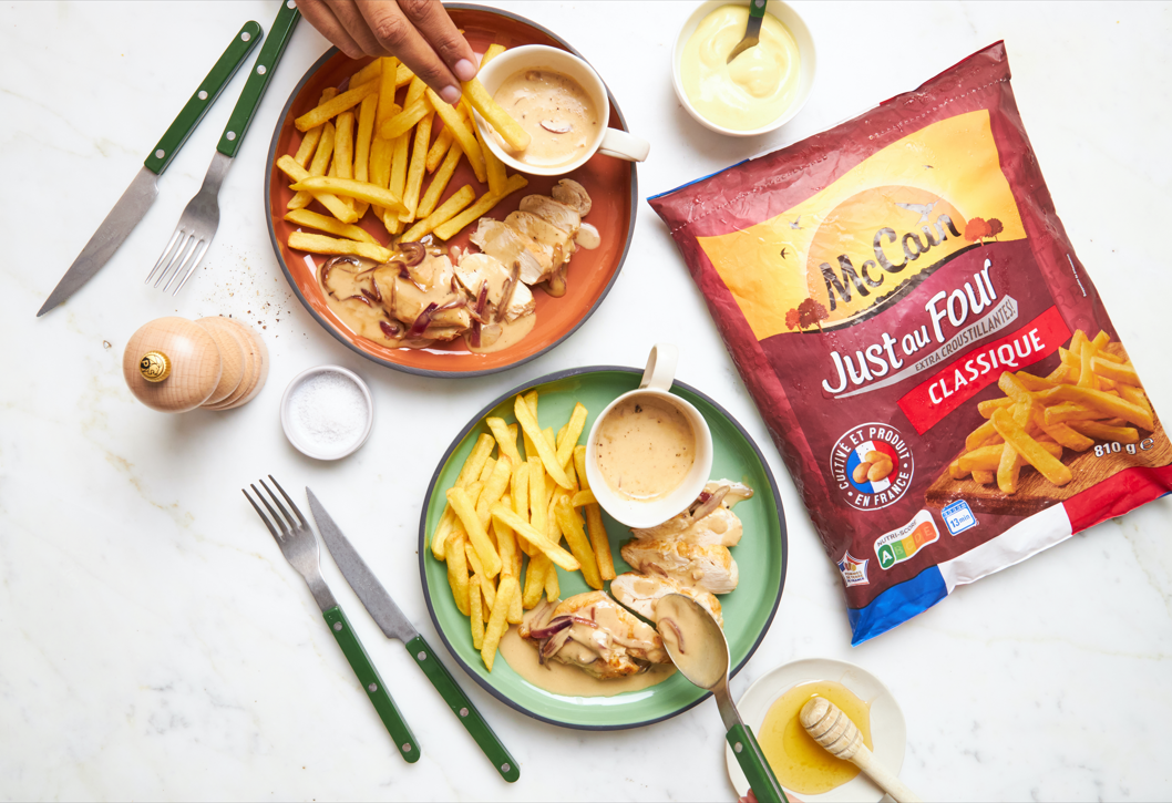 JOW X MCCAIN - Poulet miel moutarde et frites