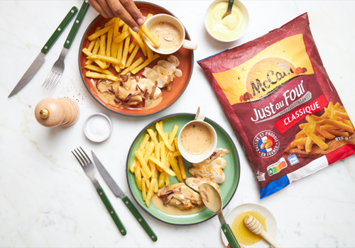 JOW X MCCAIN - Poulet miel moutarde et frites