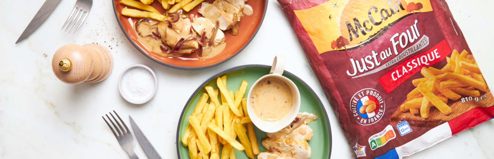 JOW X MCCAIN - Poulet miel moutarde et frites