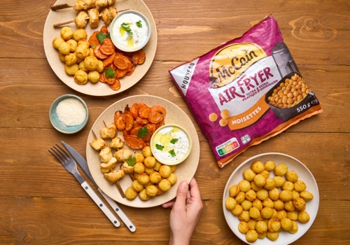 JOW X MCCAIN - Brochettes de Poulet & Pommes Noisettes au air fryer