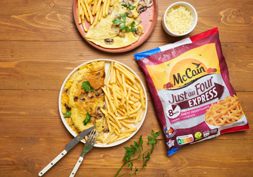 JOW X MCCAIN - Omelette aux champignons et frites