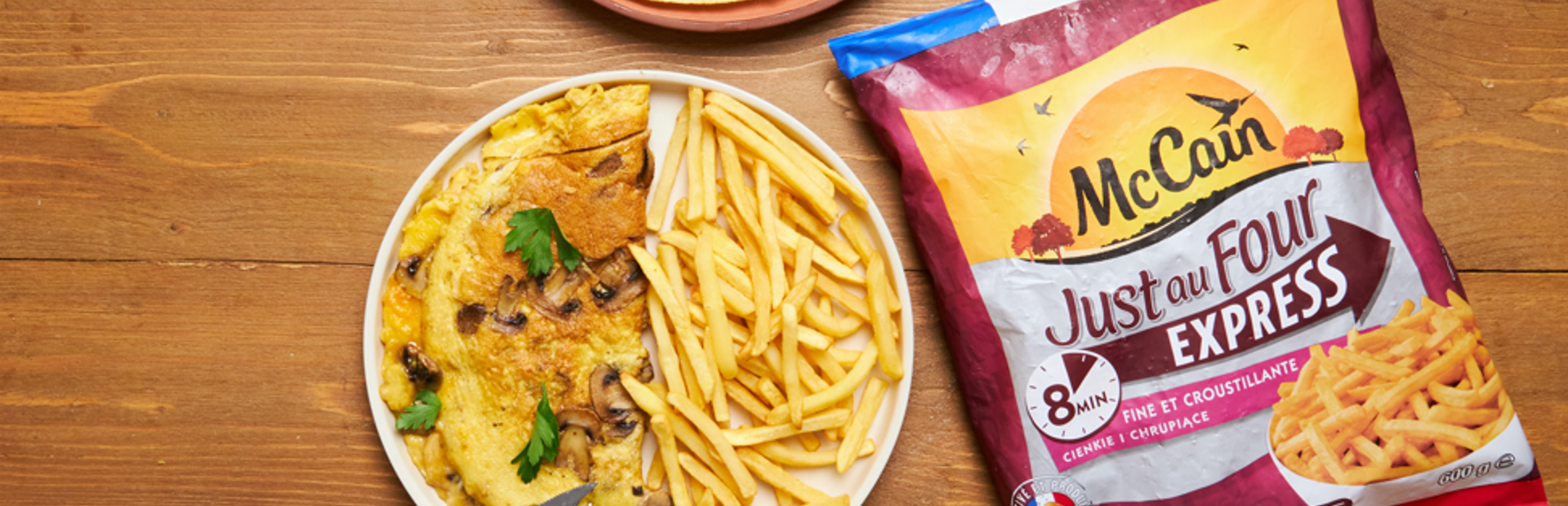 JOW X MCCAIN - Omelette aux champignons et frites