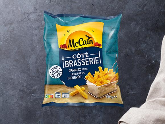 Des frites joliment incurvées pour une super croustillance et une texture fondante !