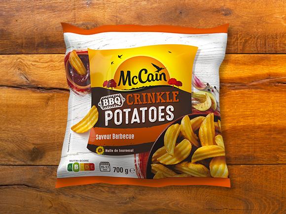 Crinkle Potatoes de McCain. Saveur Barbecue.