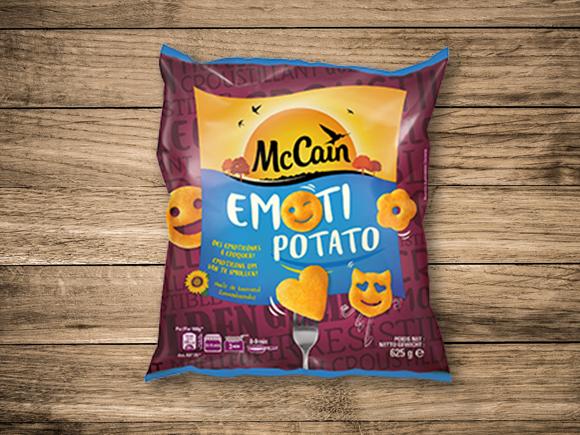 Emoti Potato McCain. Des émoticônes sous forme d'une purée de pommes de terre, fondantes et croustillantes