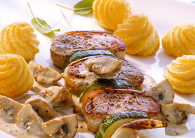 Brochettes de filet de porc Duchesses