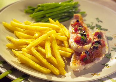 Filet de rouget et Just Au Four