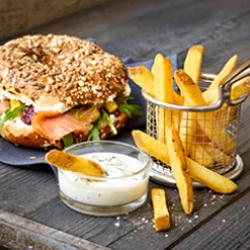 Bagel, Sauce, Dip, Frites, Bistro Style, Côté Resto