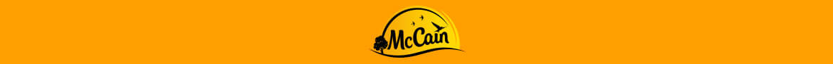 Décoration footer, bannière logo Mc Cain