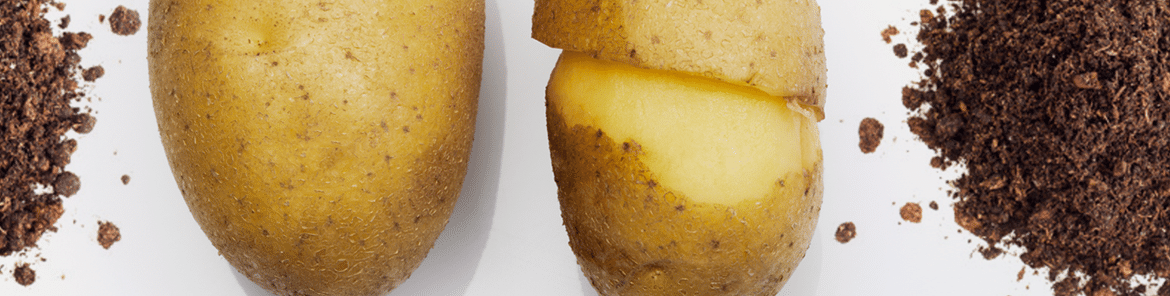 Décoration engagement, bannière pommes de terre